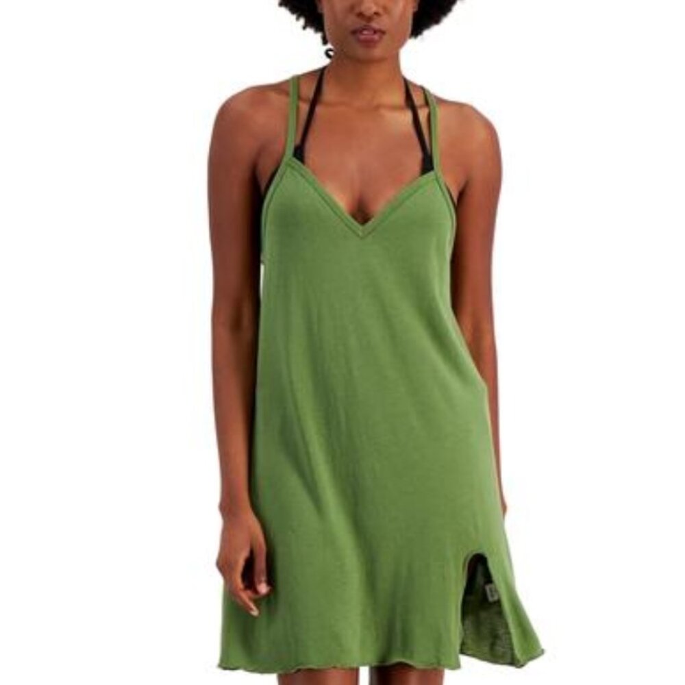 Miken Juniors' Knot-Hem Cover-up Dress, Created for Macy's - Vineyard Green